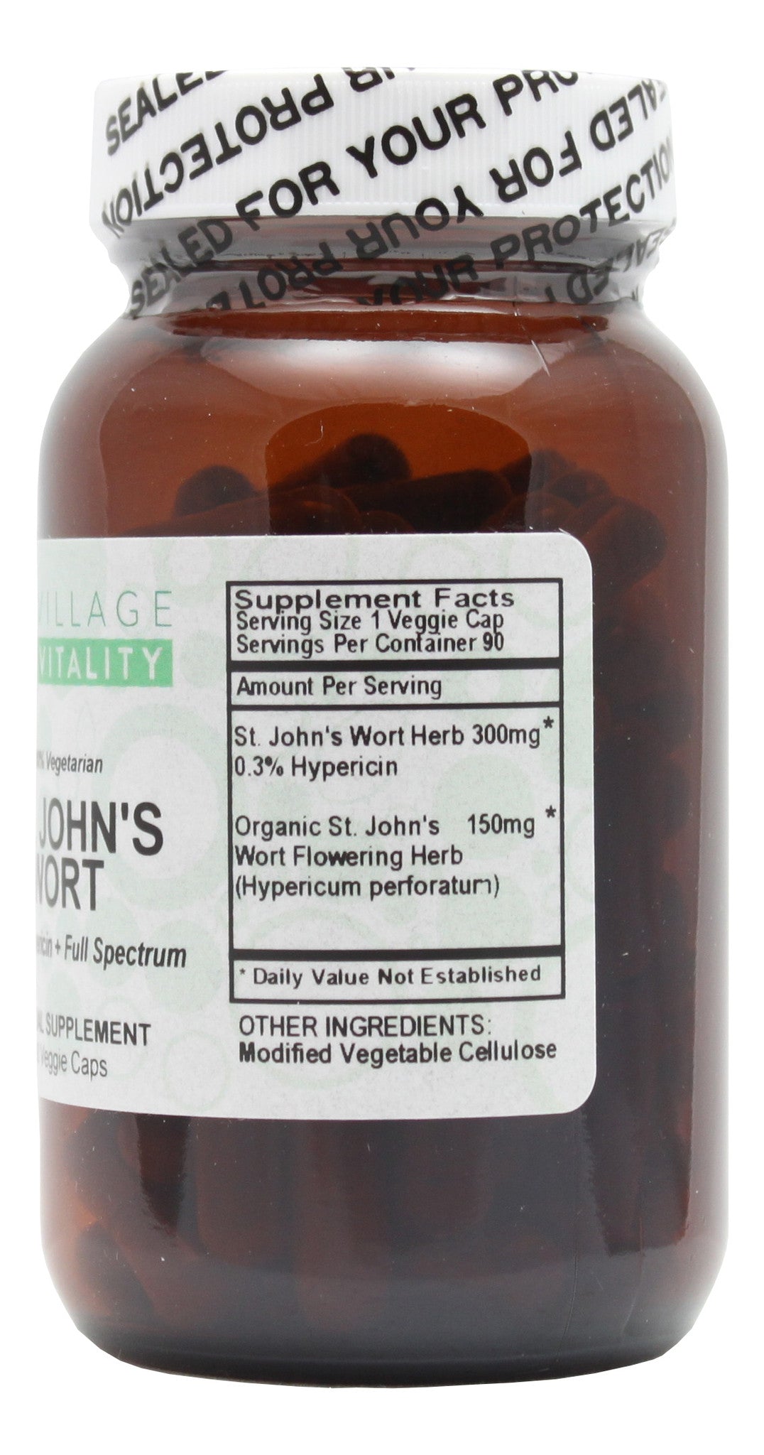 Village Vitality St. John's Wort - 90 Capsules Supplement Facts