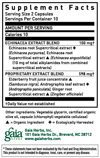 Gaia Quick Defense - 20 Capsules Supplement Health