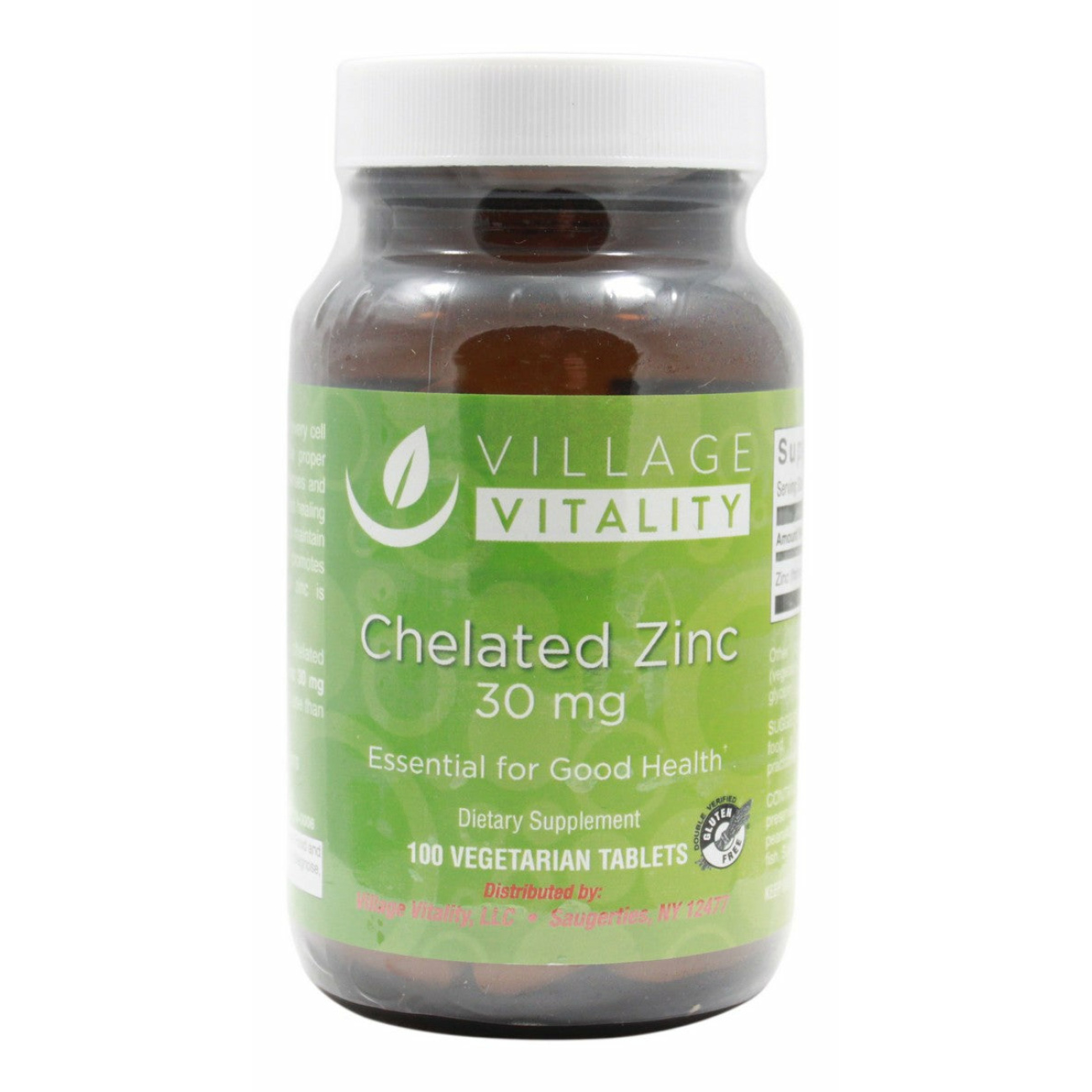 Chelated Zinc 30 mg - 100 Tablets