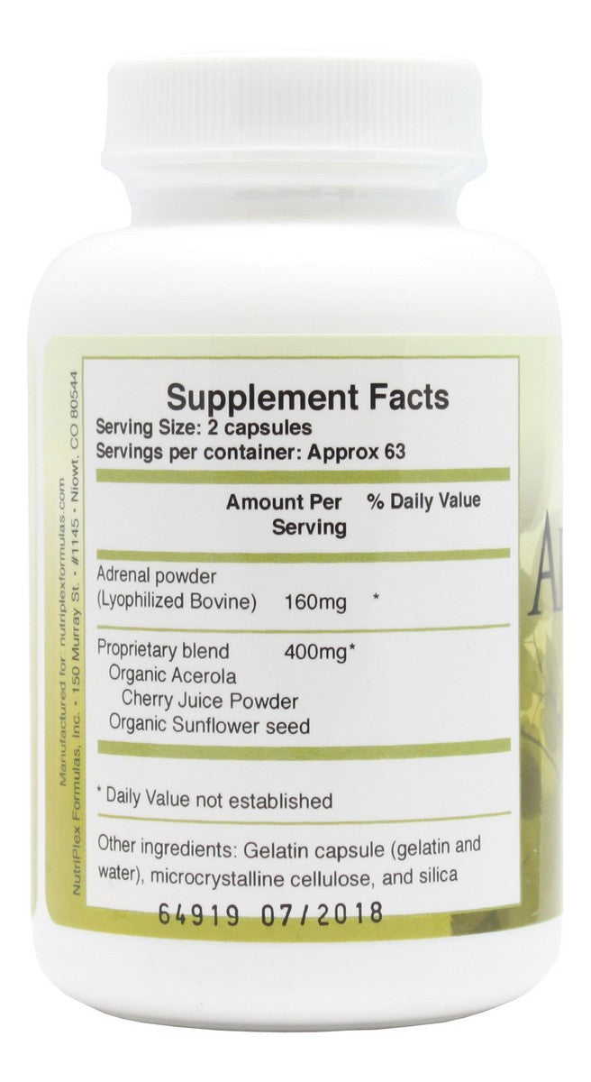 Adrenaplex - 125 Capsules - Supplement Facts