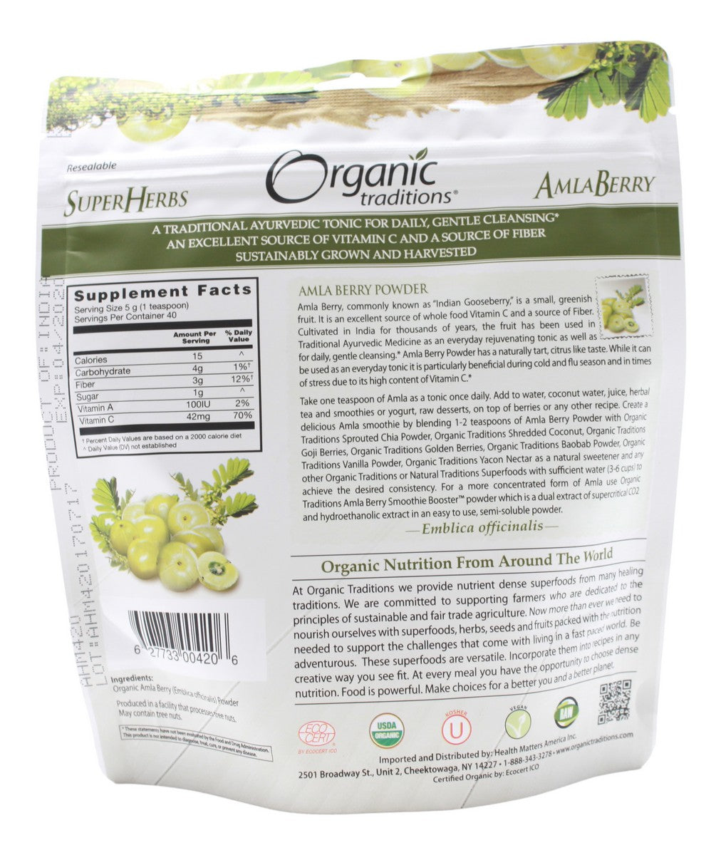 Amla Berry Powder - 7 oz - Supplement Facts