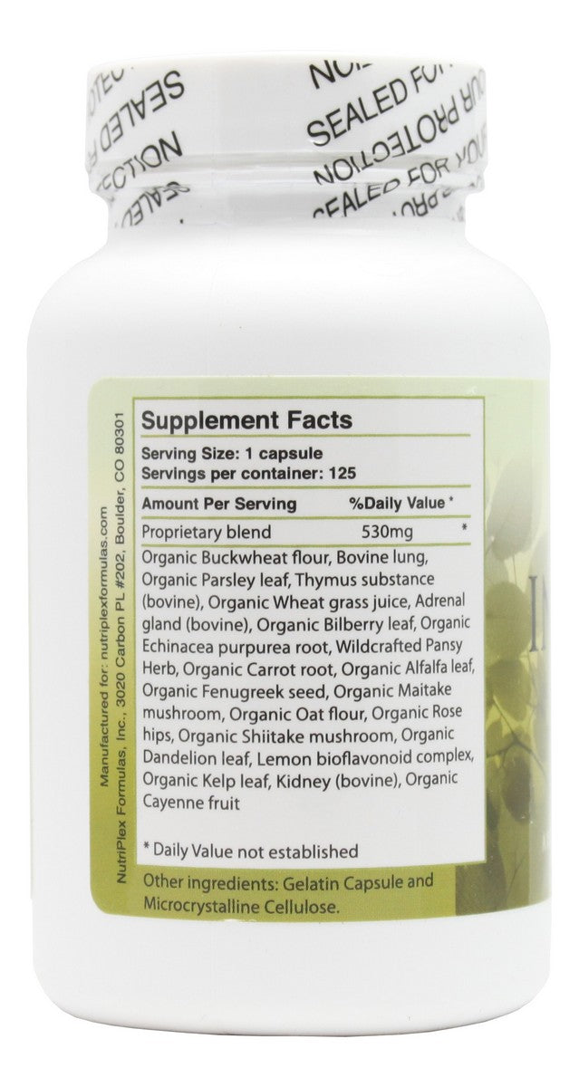 Inflaplex - 125 Capsules - Supplement Facts