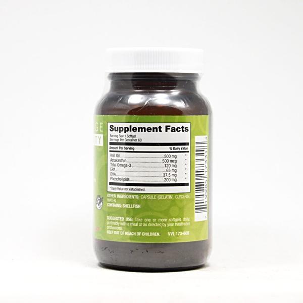 Krill Oil - 60 Softgels - Supplement Facts