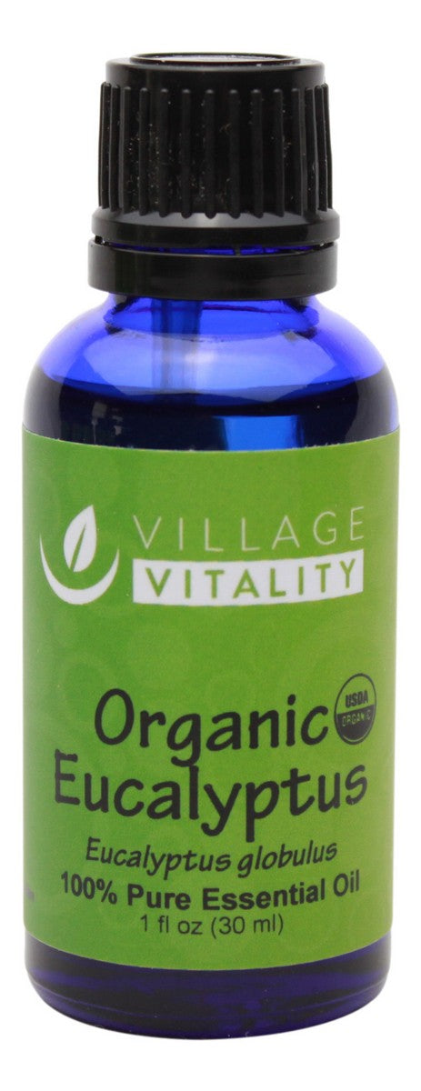 Organic Eucalyptus Essential oil - 1 oz - Front