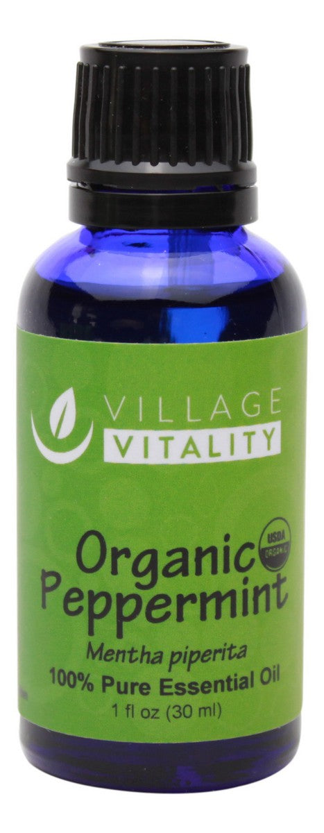 Organic Peppermint Essential Oil - 1 oz - Front