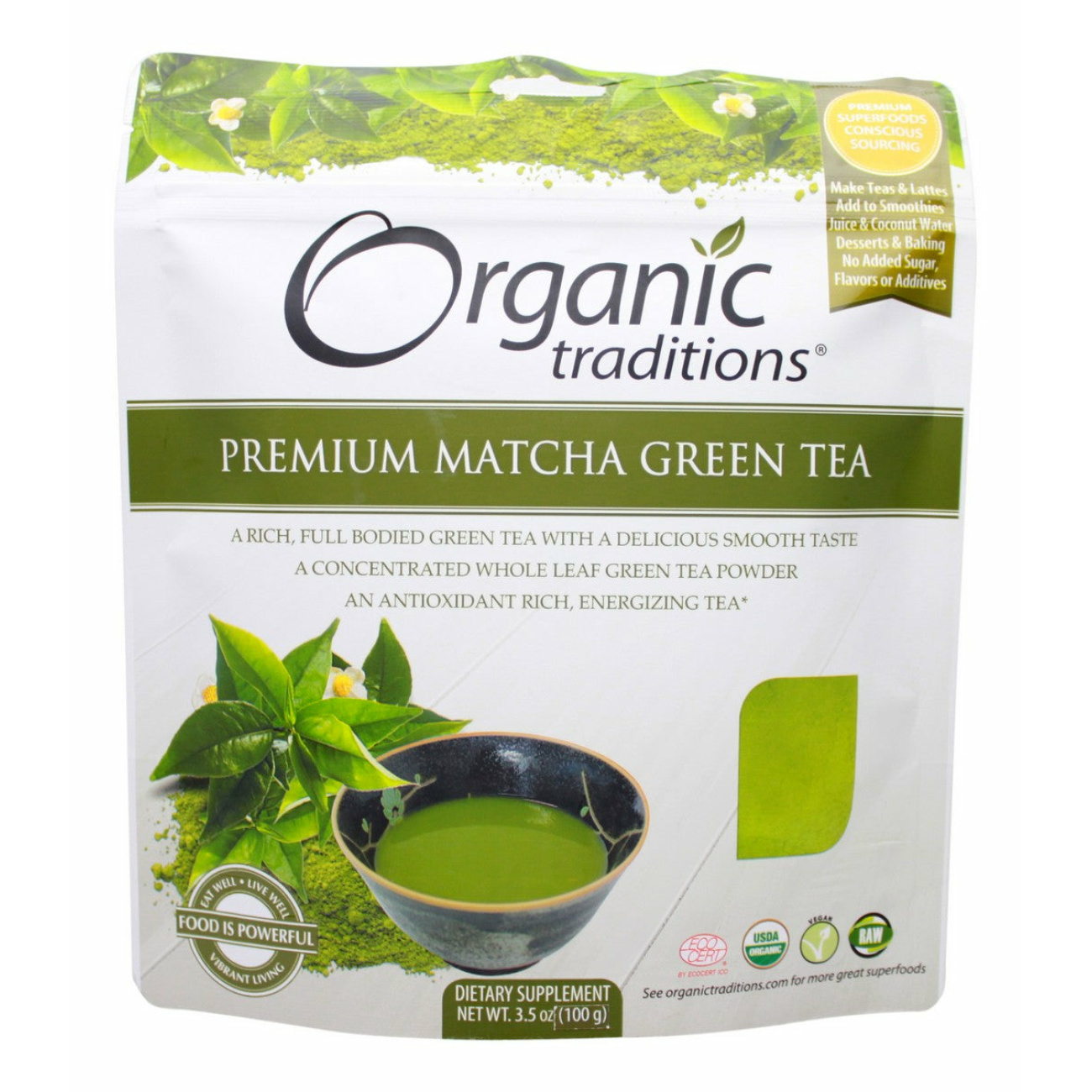 Premium Matcha Green Tea - 3.5 oz