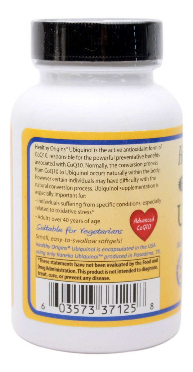 Ubiquinol 100 mg - 60 Veggie Softgels - Info