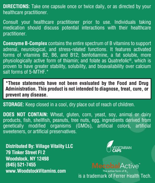 Coenzyme B-Complex - 90 Capsules