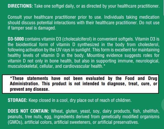 D3-5000 - 180 Softgels