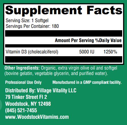 D3-5000 - 180 Softgels