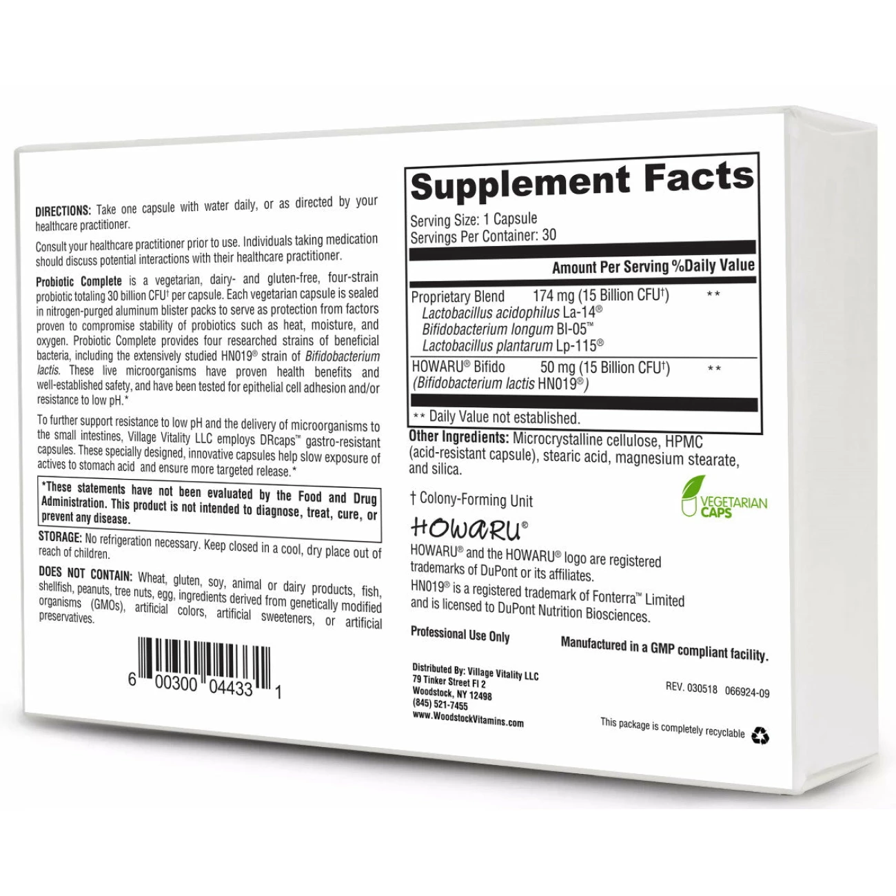 Probiotic Complete - 30 Capsules