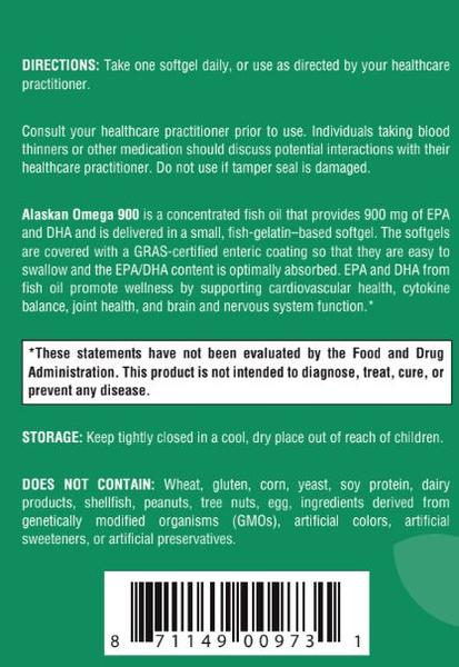 Alaskan Omega 900 - 90 Softgels