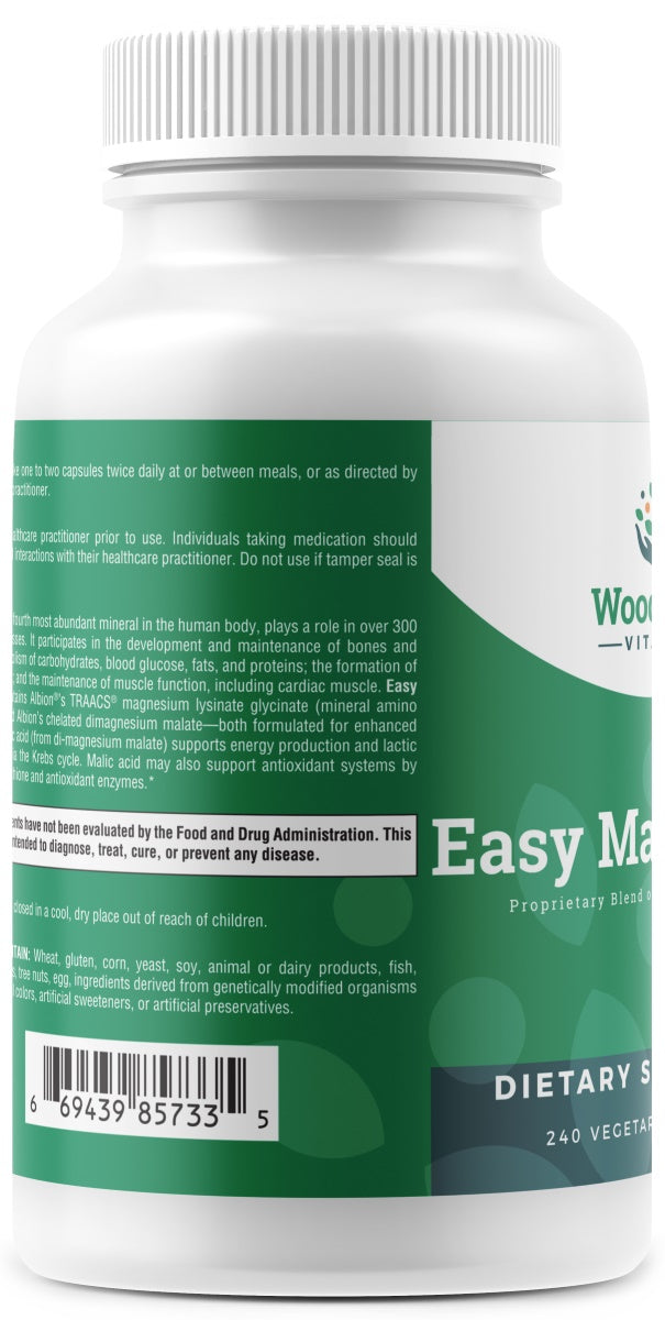 Easy Magnesium (Chelated Magnesium) - 240 Capsules