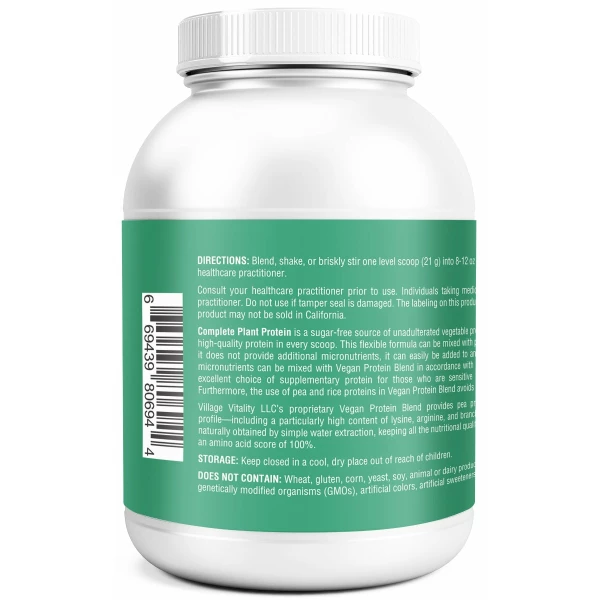 Complete Plant Protein - 10.37 oz Powder