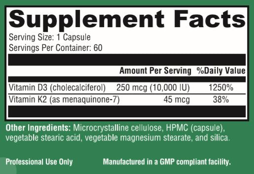 Vitamin K2 and D3 Complex - 60 Capsules