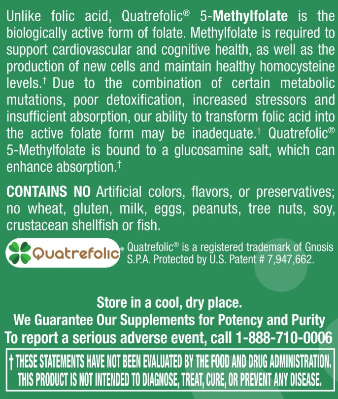Methyl Folate 400 mcg - 90 Tablets