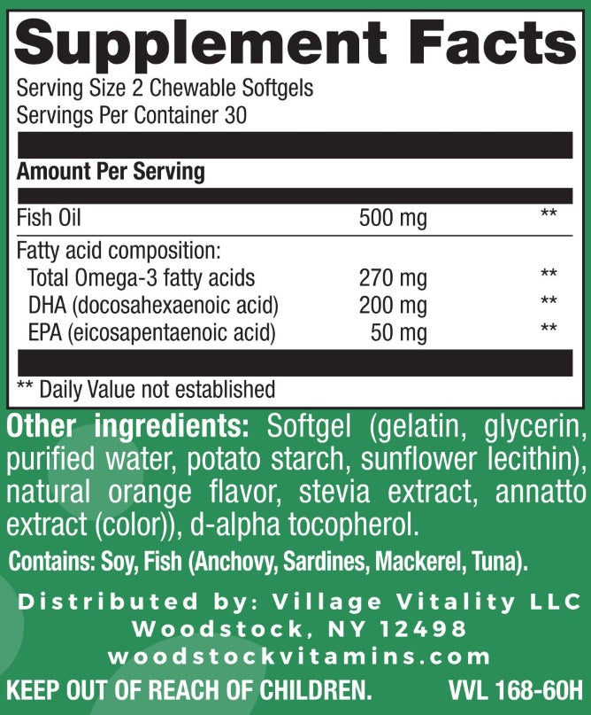 Kids DHA - 60 Chewable Softgels