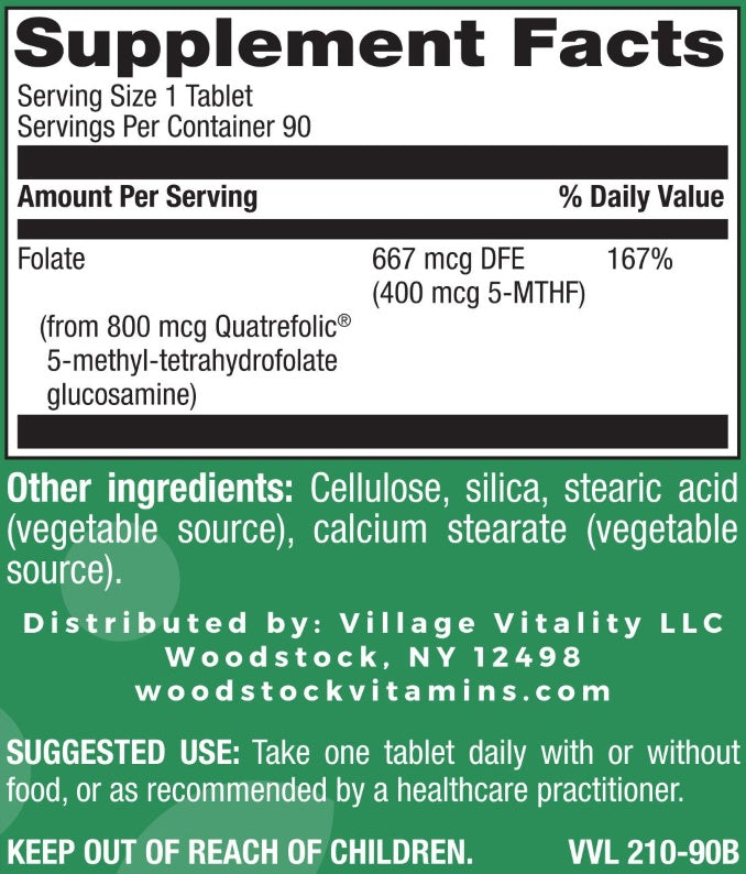 Methyl Folate 400 mcg - 90 Tablets