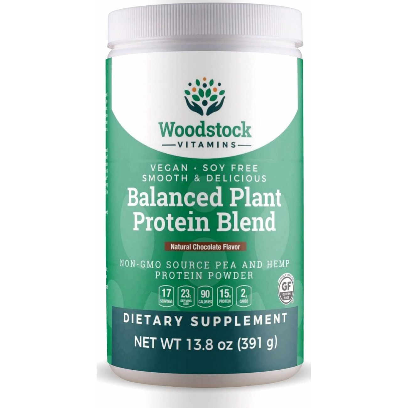 Organic Balanced Plant Protein Blend - Natural Chocolate Flavor - 13.8 oz