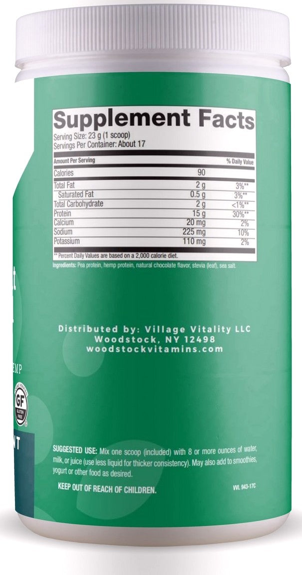 Balanced Plant Protein Blend - Natural Chocolate Flavor - 13.8 oz