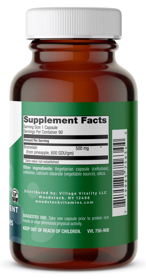 Bromelain 500mg - 90 Capsules