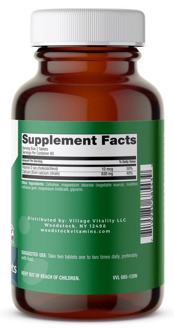 Calcium Citrate with Vitamin D3 - 120 Tablets