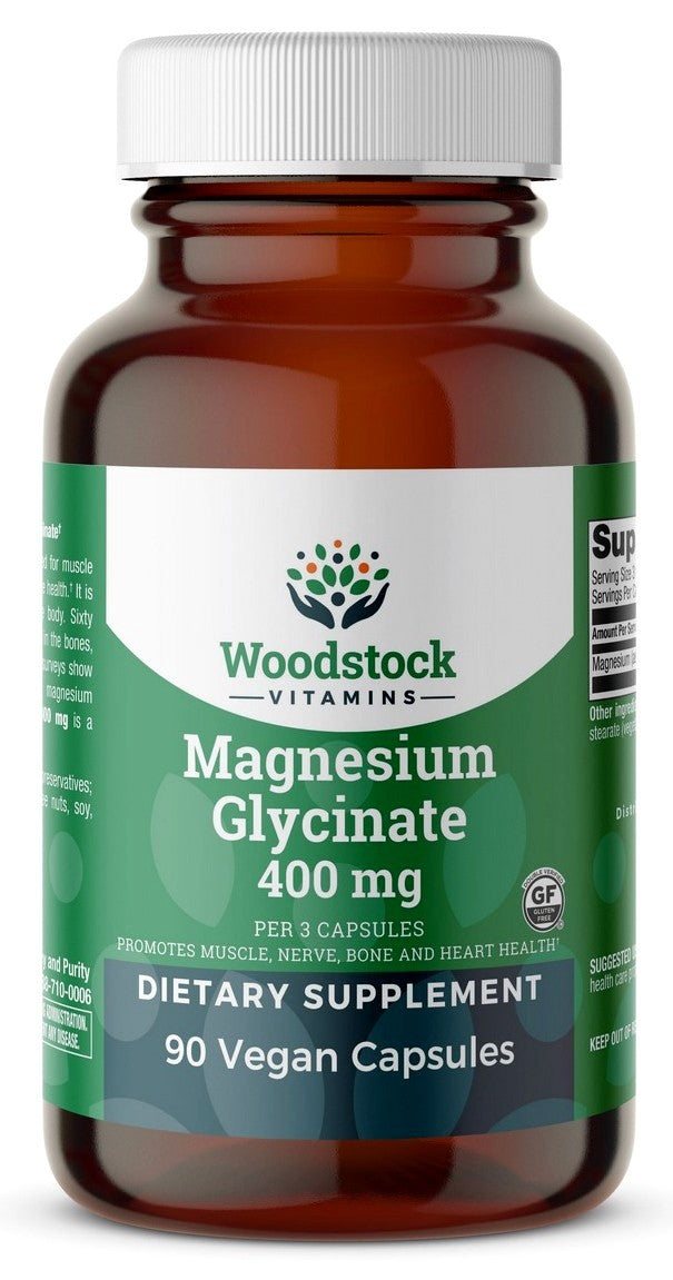 Magnesium Glycinate 400 mg - 90 Capsules