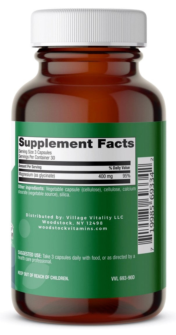 Magnesium Glycinate 400 mg - 90 Capsules