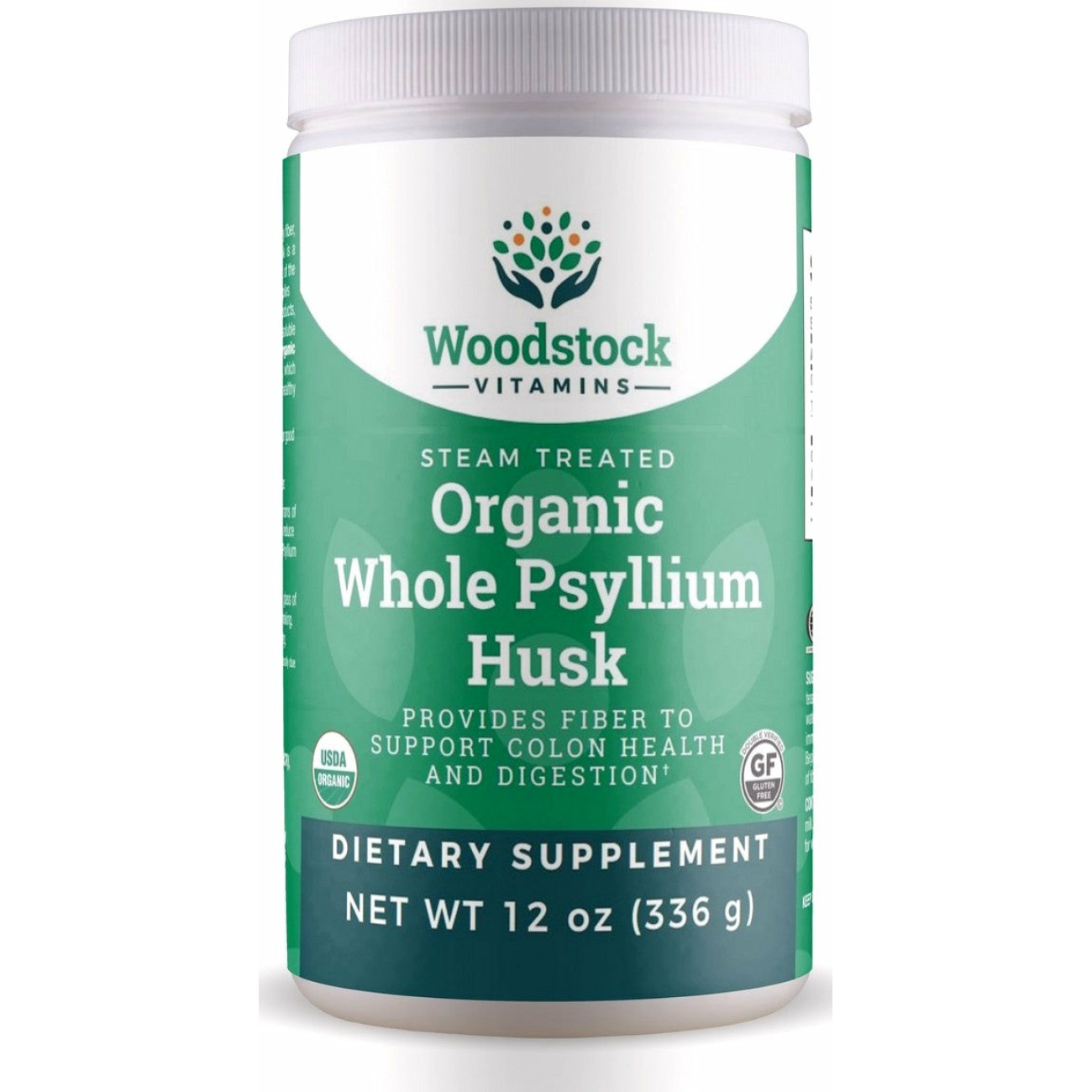 Organic Whole Psyllium Husk Powder - 12 oz