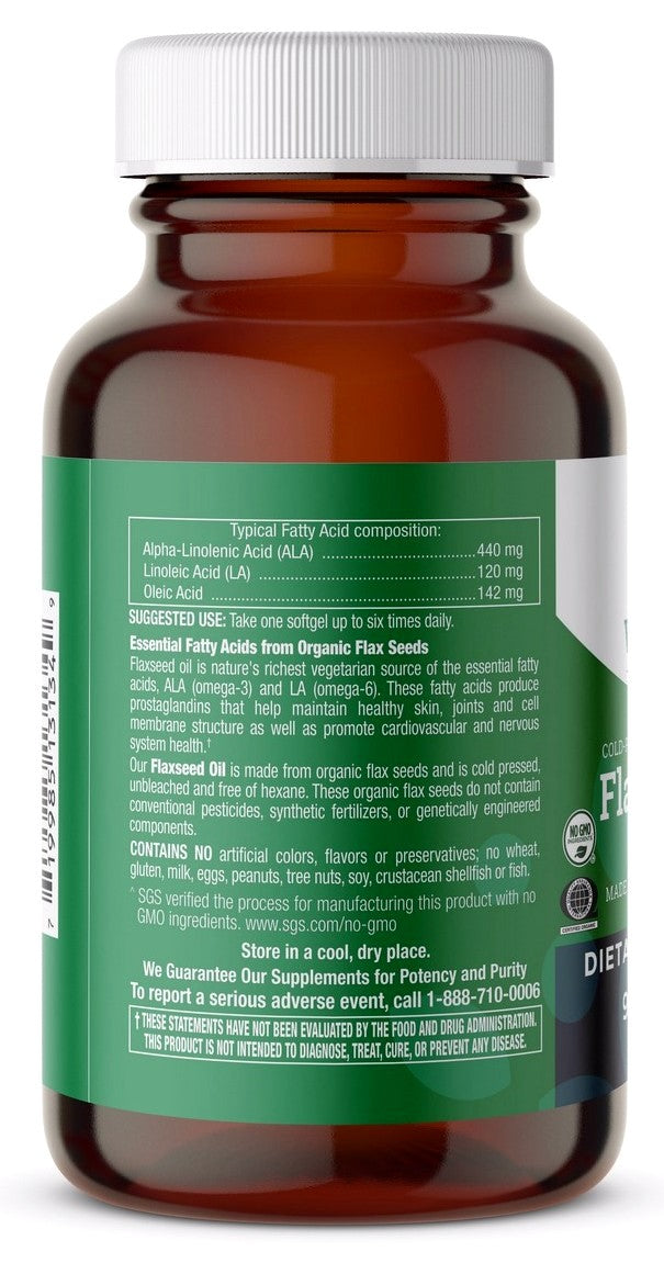 Flaxseed Oil 1,000mg - 90 Softgels