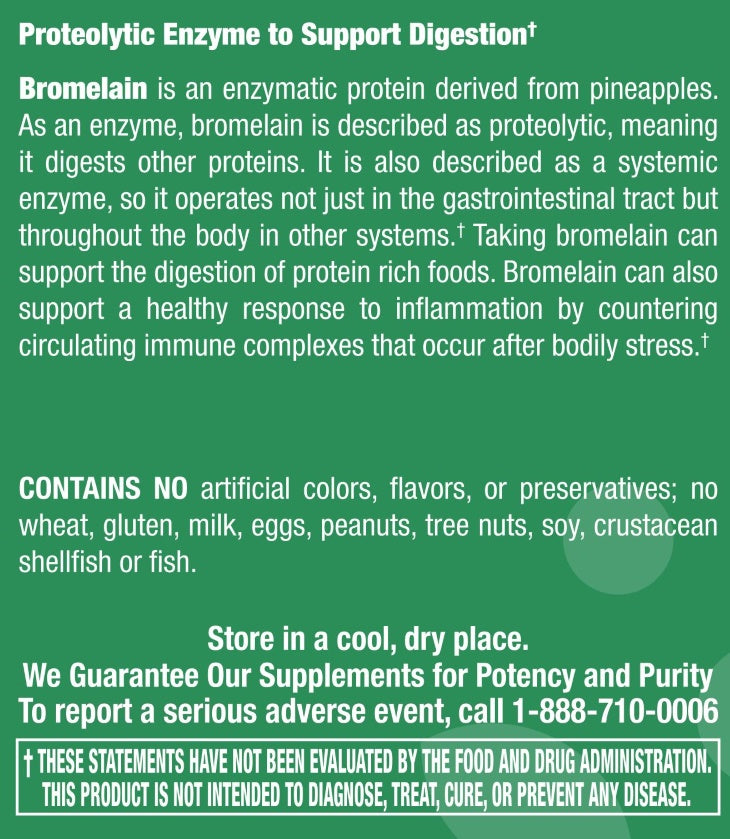 Bromelain 500mg - 90 Capsules