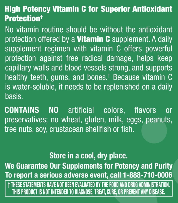 Vitamin C Caps 1,000 mg - 100 Capsules