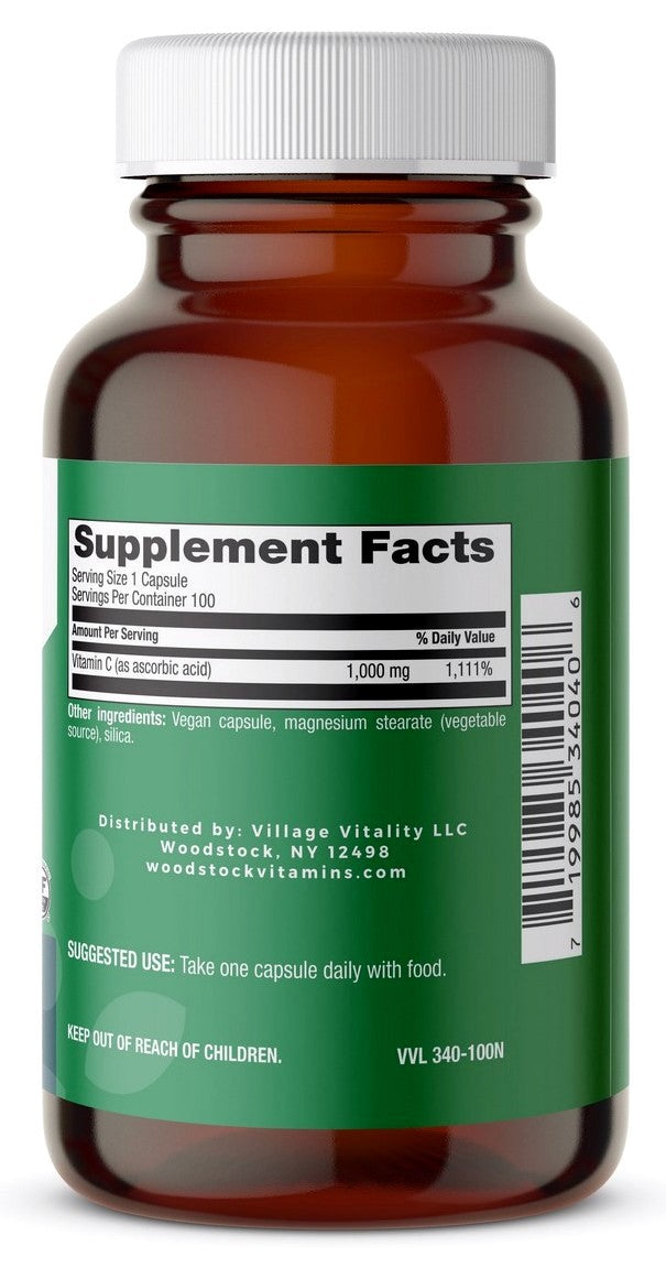 Vitamin C Caps 1,000 mg - 100 Capsules