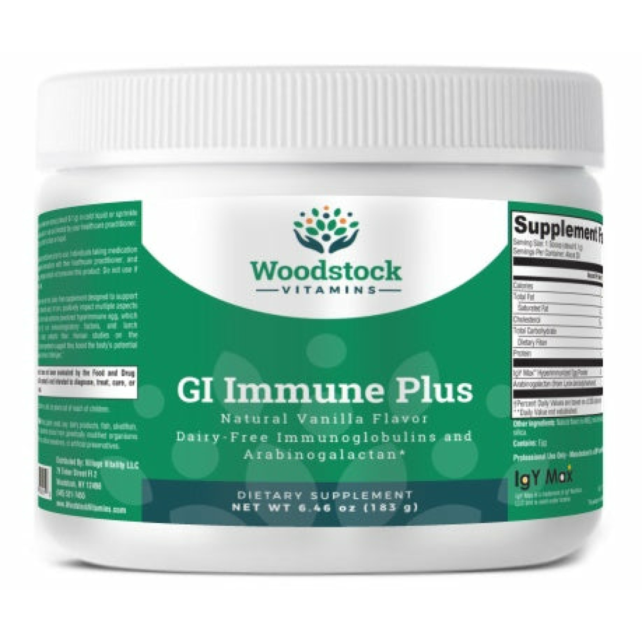 GI Immune Plus - Vanilla Flavor - 6.46 oz Powder