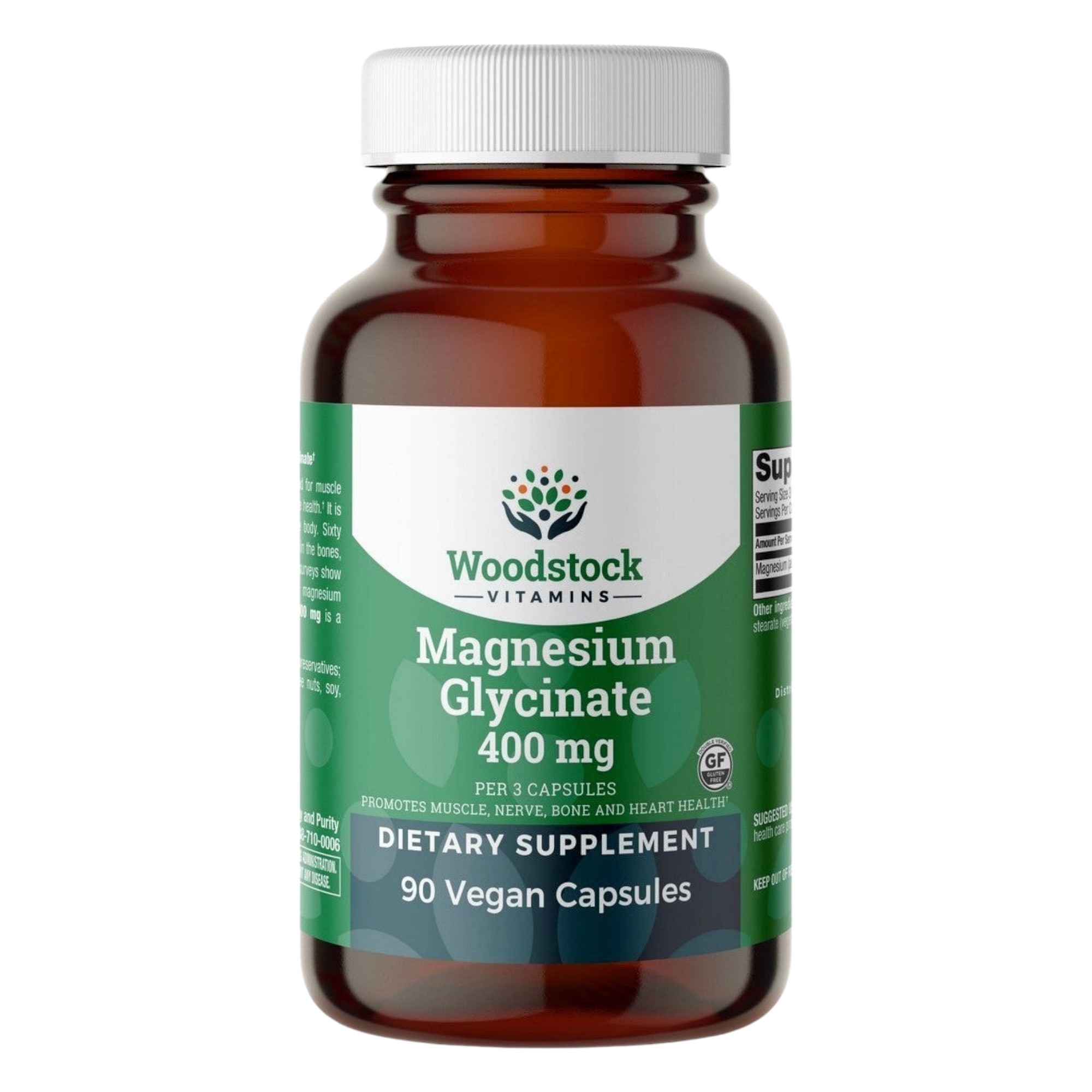 Magnesium Glycinate 400 mg - 90 Capsules