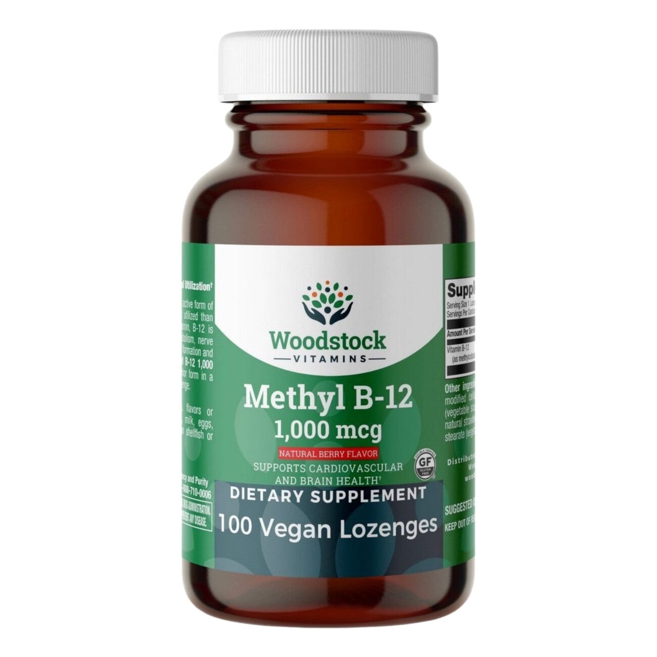 Methyl B12 1,000 mcg Natural Berry Flavor - 100 Lozenges