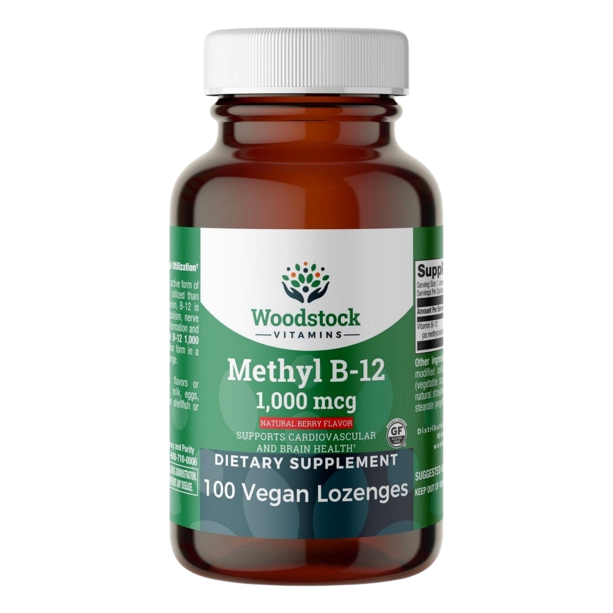 Methyl B12 1,000 mcg Natural Berry Flavor - 100 Lozenges