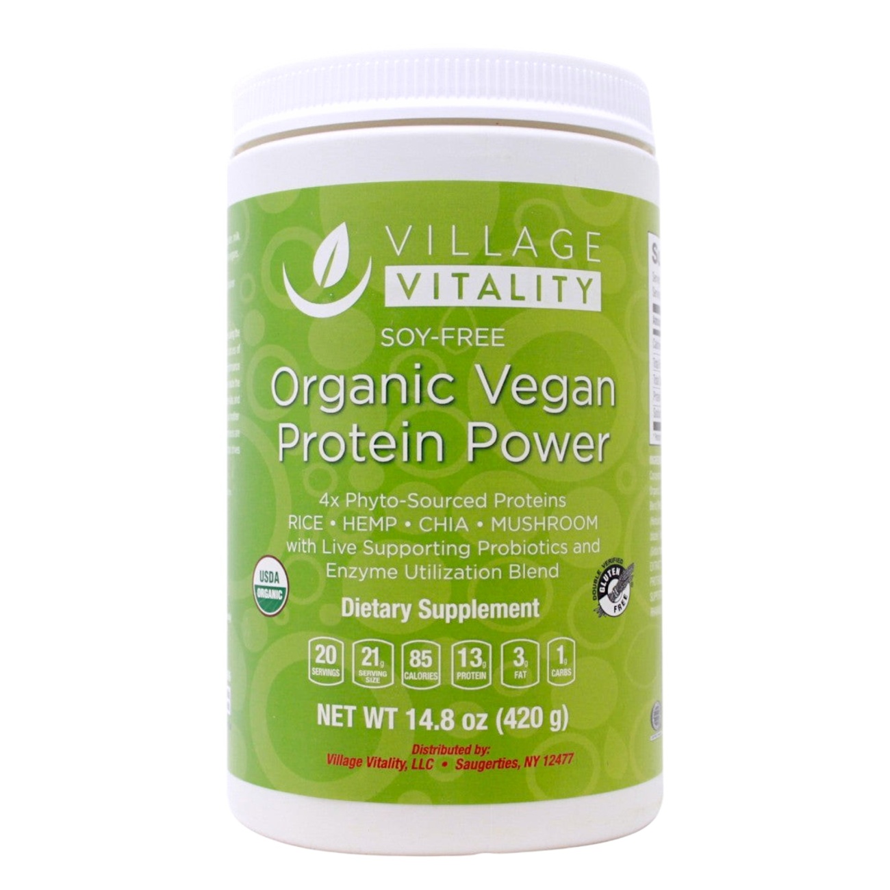 Organic Vegan Protein Powder - 14.8oz